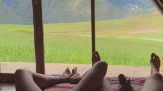 Enjoying our accommodation