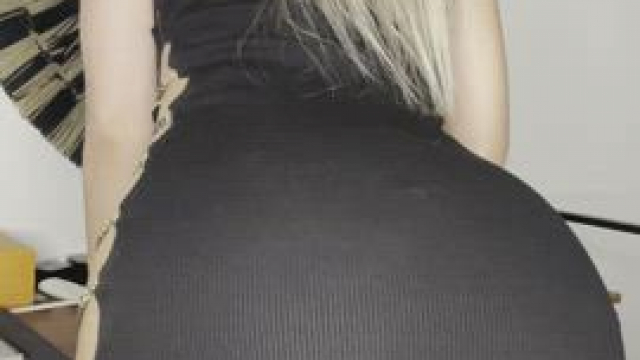 Sweet ass bouncing under my skirt