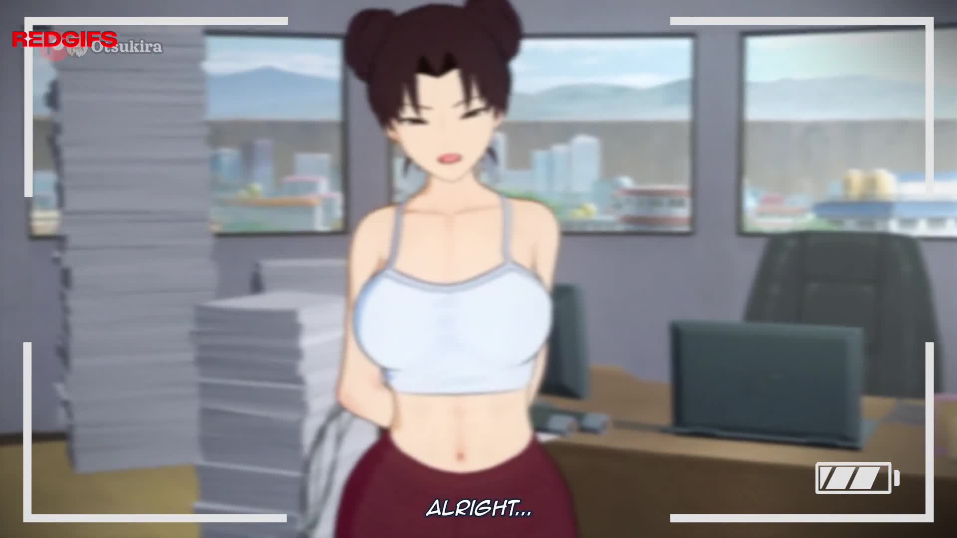 Tenten showing her tits