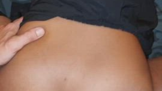 Anal when tied to the bed with an arm binder