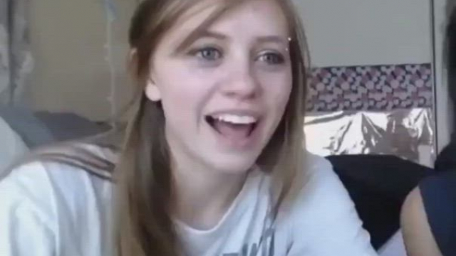 Cute College Babe Surprise Reveal