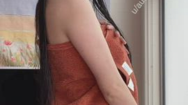 Oops, the towel fell off again