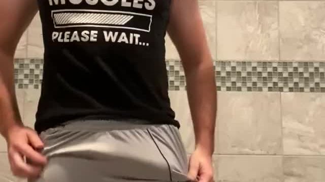 I was at the gym, and lil dude wanted to say hi 