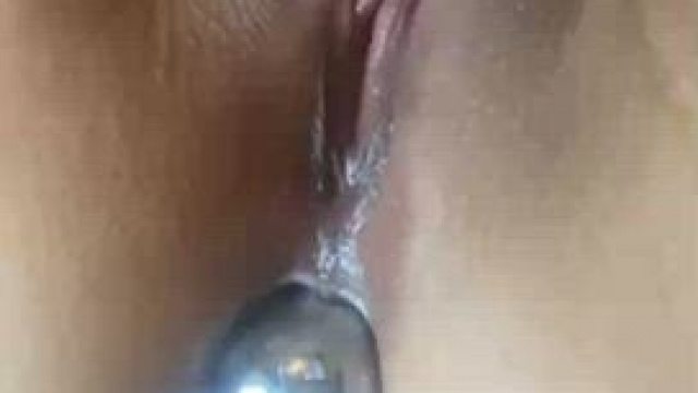 I love the feeling of when the buttplug finally goes in my tight ass