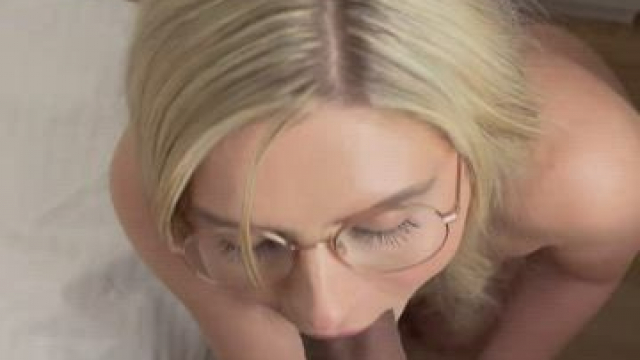 Sucking on my cock makes her pussy drip down her legs.