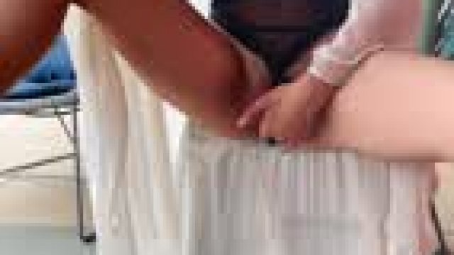 Masturbating by the pool and almost caught