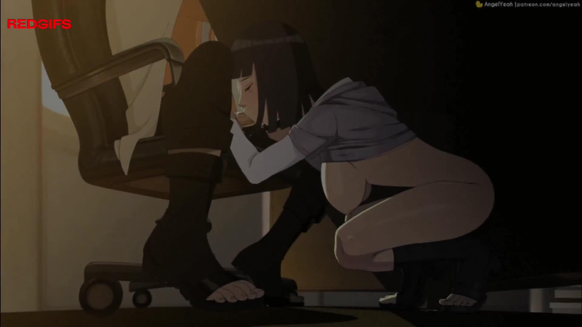 Naruto getting an under the table blowjob from Hinata [Artist: AngelYeah]