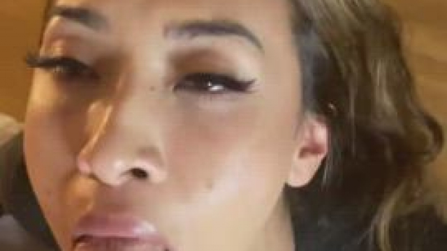 Deep throating my white king