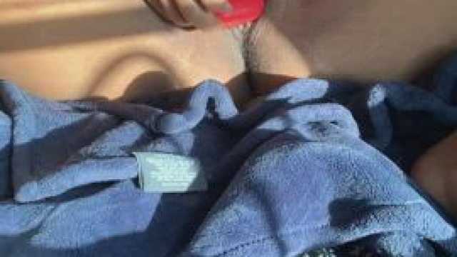 Woke up feeling frisky and he’d already left for work. Giving myself a creamy sq