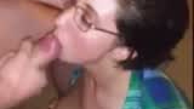 Cuck films as wife takes the hottest facial