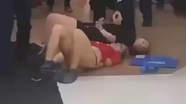 Two whores protesting getting removed from shopping mall