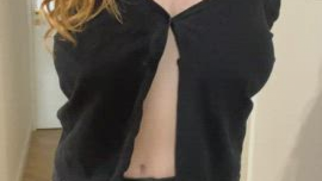 Trying to get you hard with my tits alone