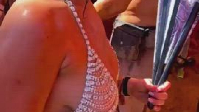 Showing her.. dance skills?