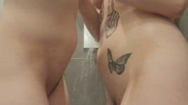 here's a lil variety for ya, rate our tits! [gif]