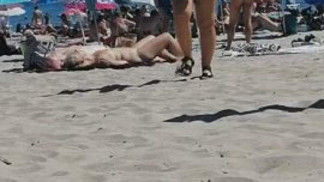 Beer Delivered by a Naked Courier