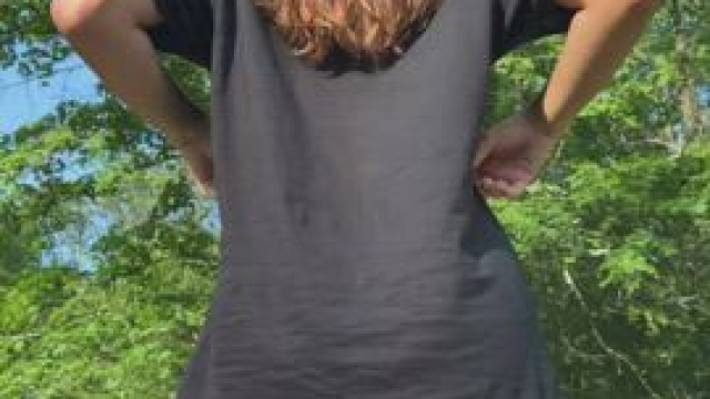 My thigh gap frames my tight pussy