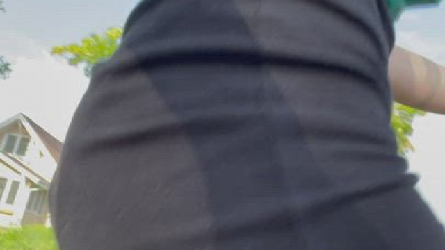 Walking to my date :) if only you could see the plug under the panties