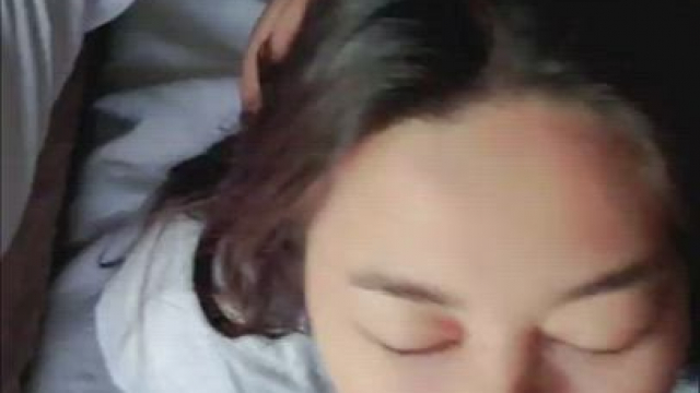 Thick facial cumshot blast on asian gf (oc)
