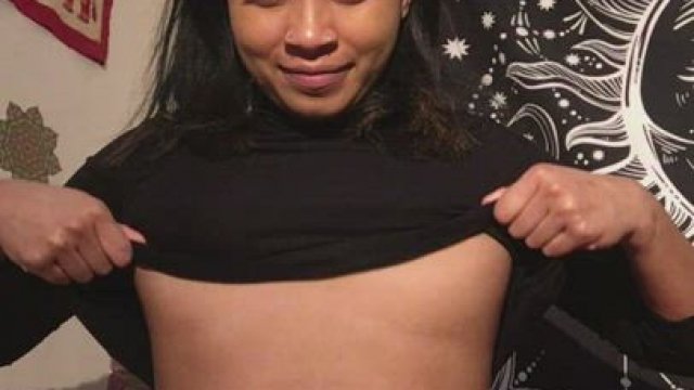 showing off the back and front