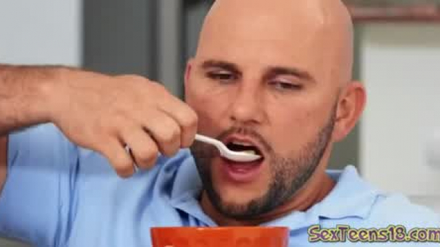 Slutty Latina cannot leave his cock alone for a second