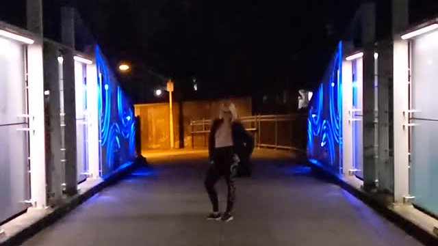 Flaunting it on the interurban trail!