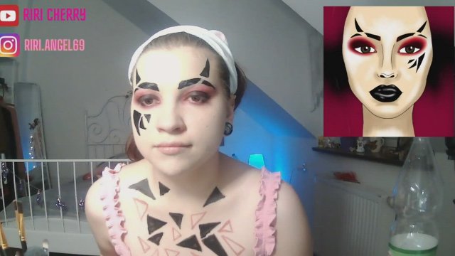 ririangel69 shows nip and get banned