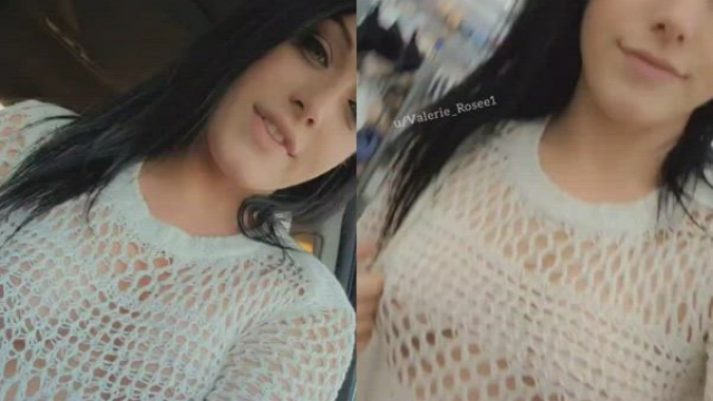 What would you do if you seen me shopping in my sweater? [f]