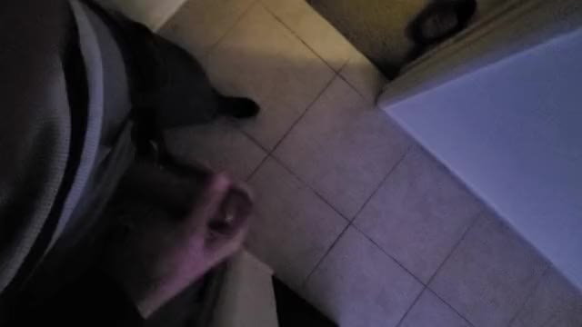 He couldn’t resist while I made him breakfast 