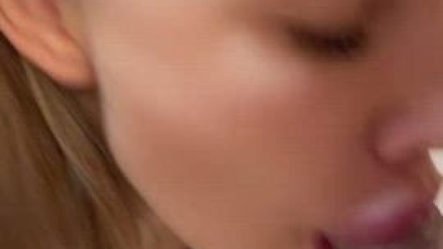 Just wait for that tiny cum bubble on my lips