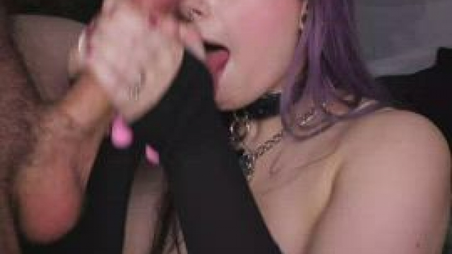 Milking a load out of his cock