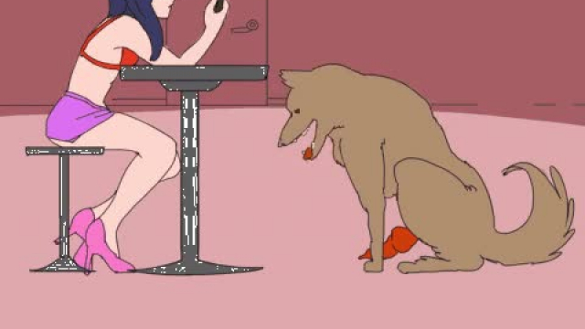 “Got caught while taking a knot. Dog Sitting is fun though.. [Kaizen]”