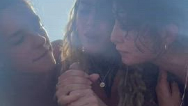 Sucking cock on the beach with an audience, who’s next?