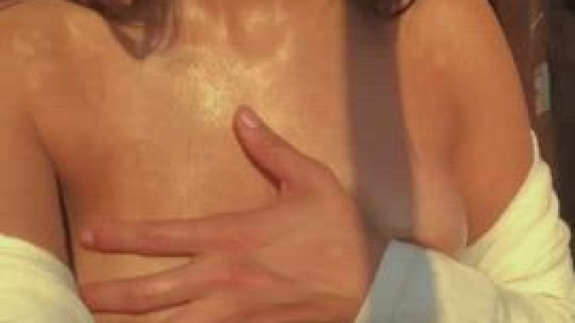 You'd jerk off with my tits