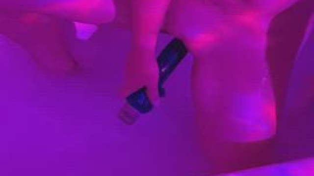 Fucking my favorite dildo in the bathtub