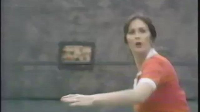 Lynda Carter Plays Tennis