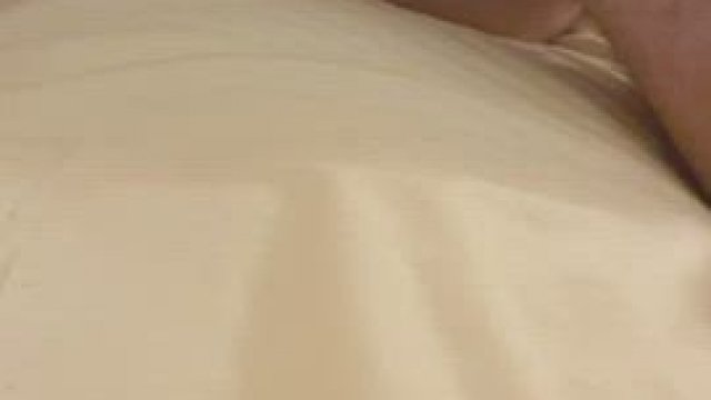 Closeup of how much I was stretched by the bull in front of hubby