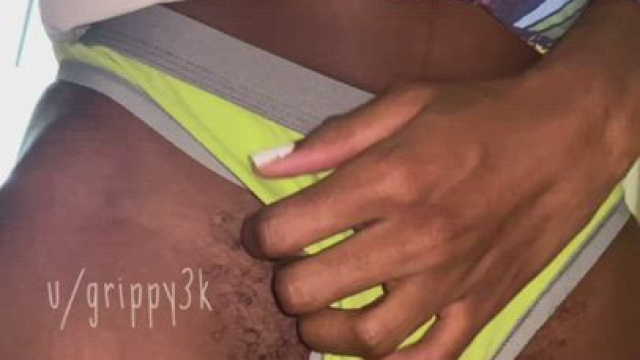 I’m pulling my panties to the side so you can slide right in. Make sure you leav