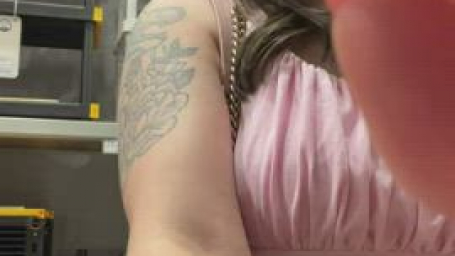 Trying to be sneaky at Lowe’s [gif]