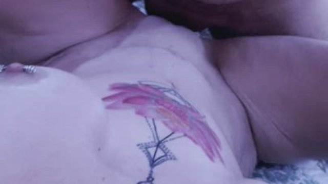 Using his load as lotion