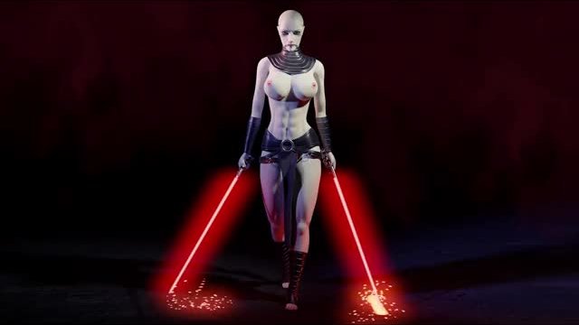 Asajj Ventress ready to duel (El-recondite)