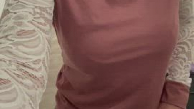 Mature Teacher feeling my hourglass curves today after class