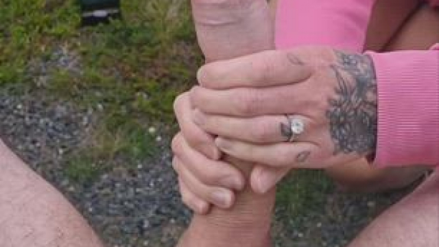 Had to pull over for a wee 5 minutes of relief [GIF]