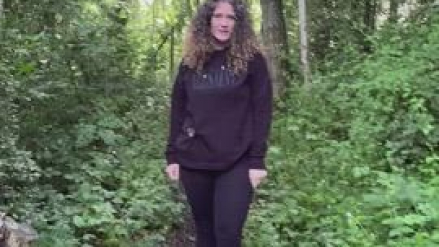 Stripping in the park [gif]