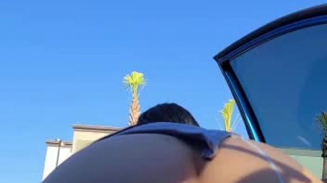 Hot whore in public area