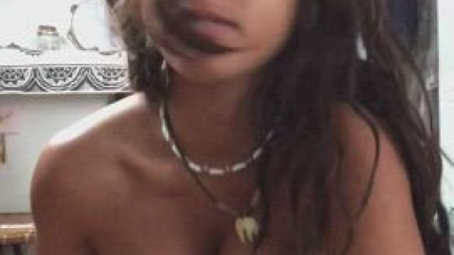 White dick fits so perfect between my tits