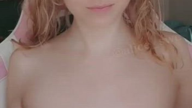 If I ask nicely, will you play with my little boobs