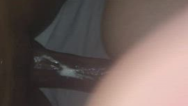 Some Friday night backshot creamy action with this big booty hotwife, love filli