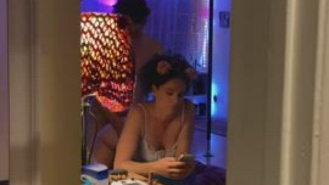 She was texting me how much she loved me while Fucking him. [MF] MILF