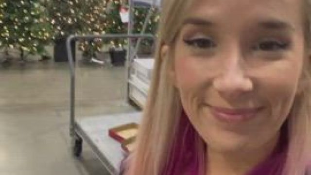 Shopping for Christmas decorations with my pussy out…naturally :)