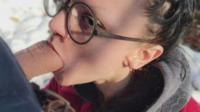 Sometimes I get cold when walking outside in the snow and have to stop and warm 